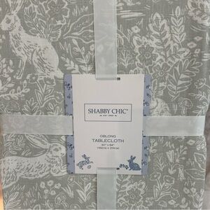 Shabby chic Easter Bunny  tablecloth 60” x 84”